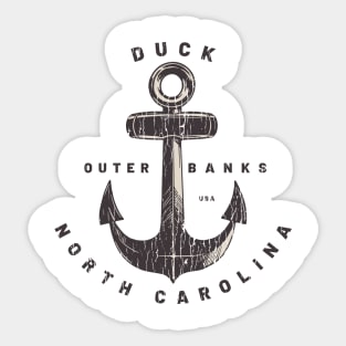 Duck, NC Summertime Vacationing Big Anchor Sticker